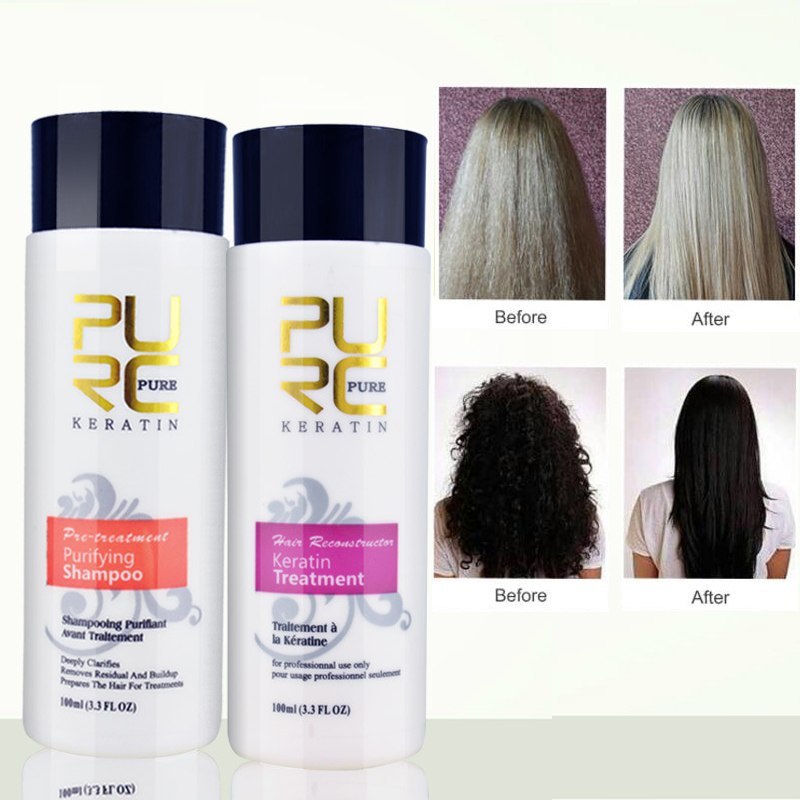 Set Profesional PURC – Tratament Brazilian cu Keratină + Șampon Purificator