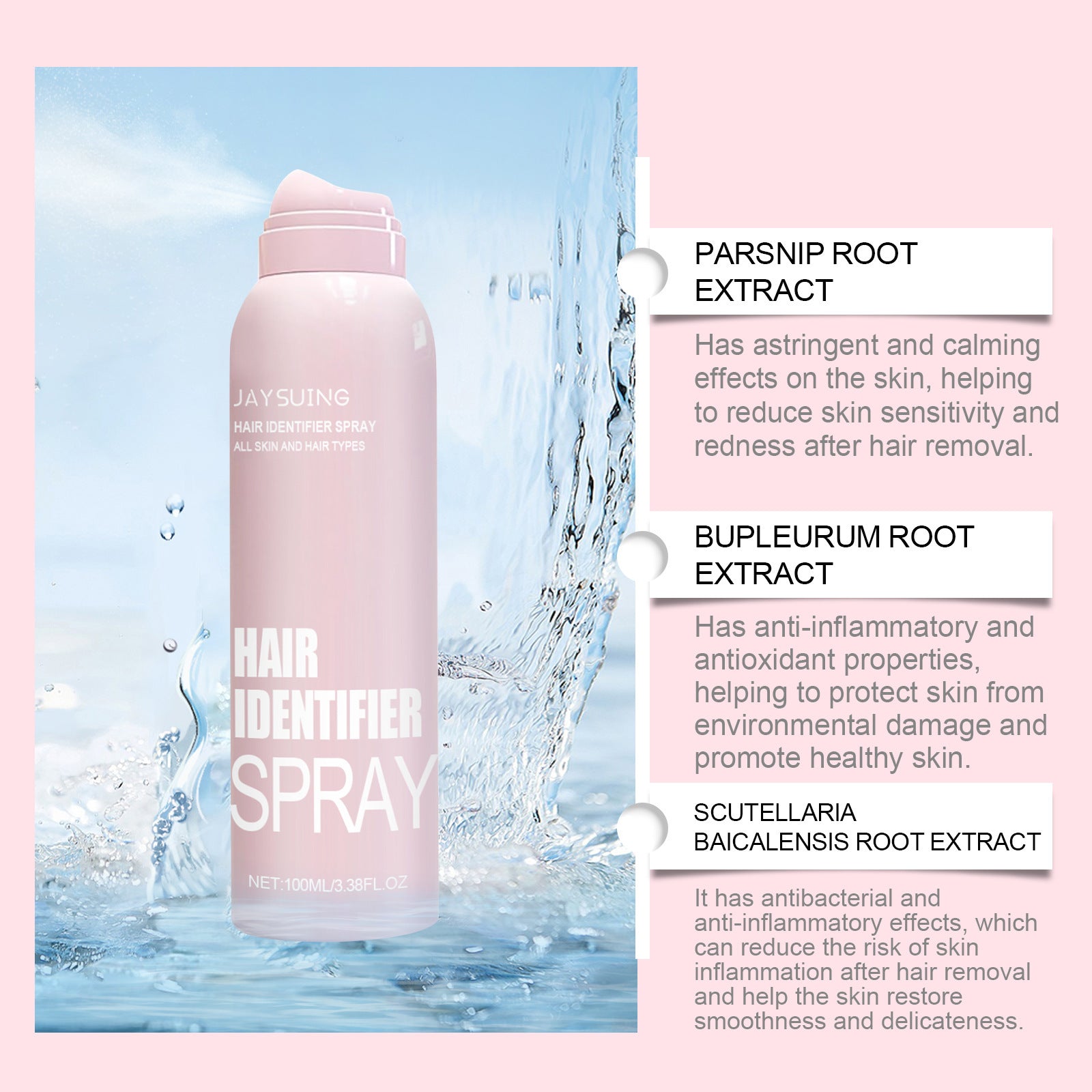 Hair Identifier Spray Set For Face Shavin