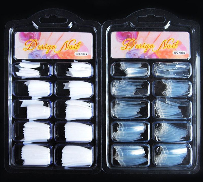 Nail Art Set Full Crystal Powder White Transparent Extension
